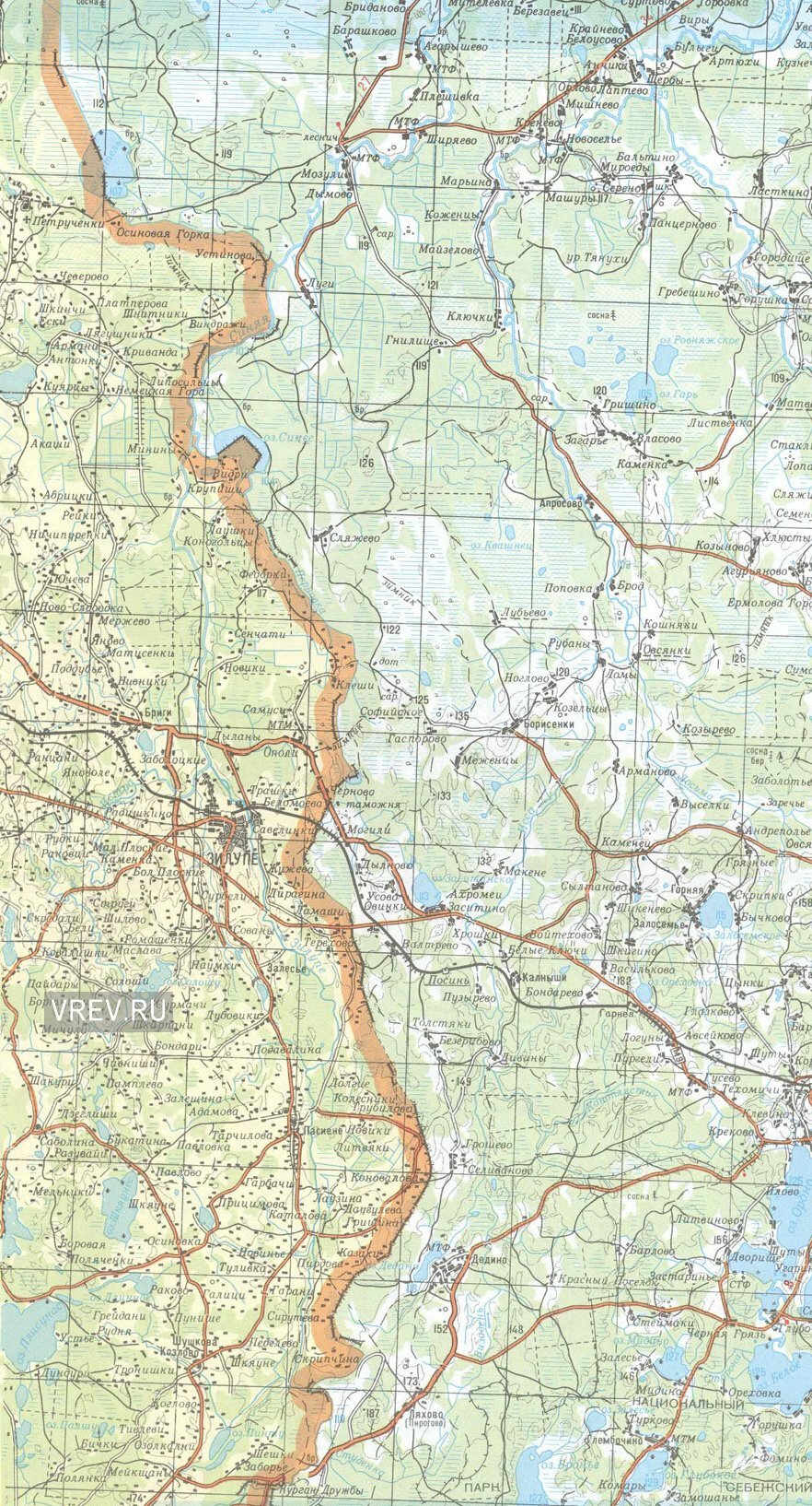 Карта Псковской области